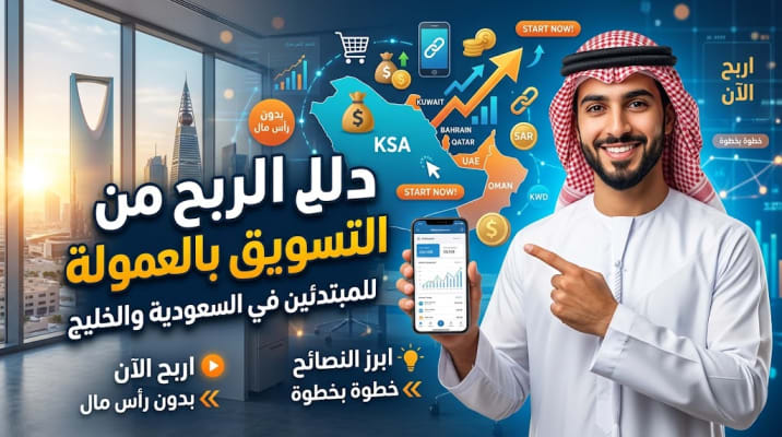 دليل الربح من التسويق بالعمولة للمبتدئين في السعودية والخليج