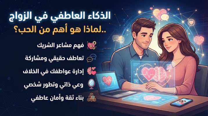 الذكاء العاطفي في الزواج.. لماذا هو أهم من الحب؟