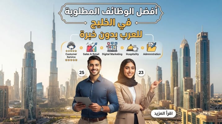 أفضل الوظائف المطلوبة في الخليج للعرب بدون خبرة