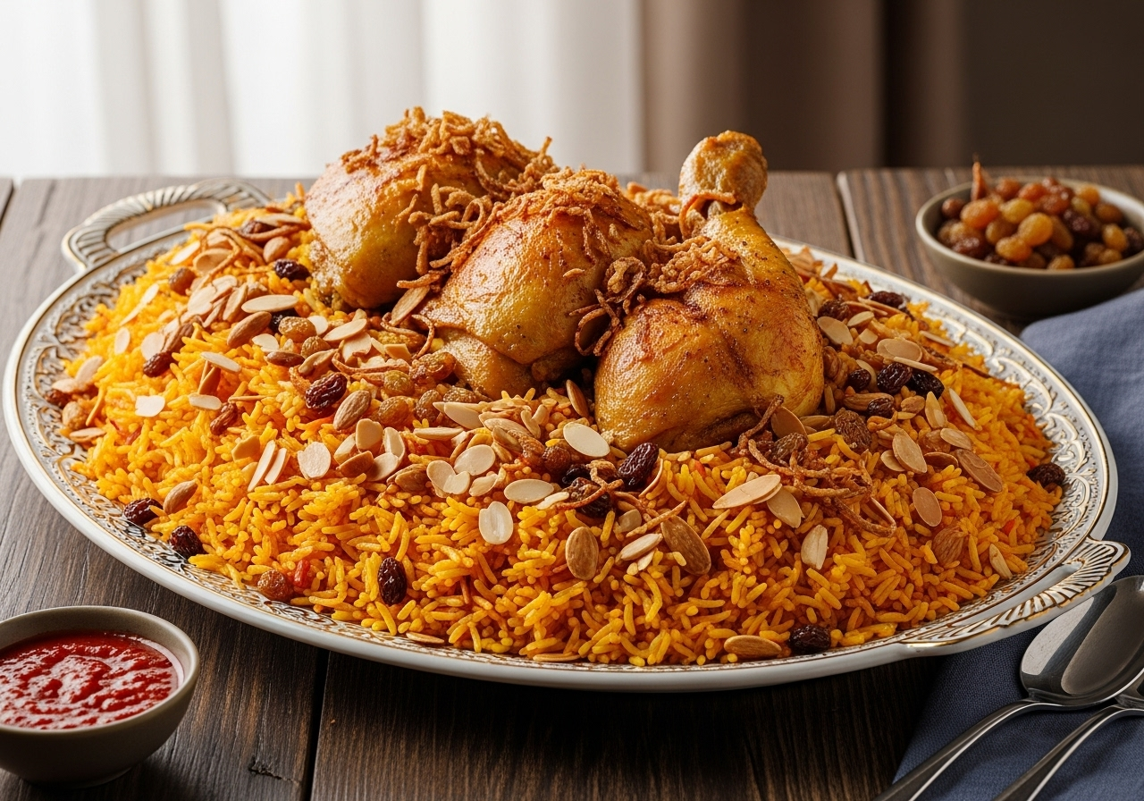 تقديم الكبسة