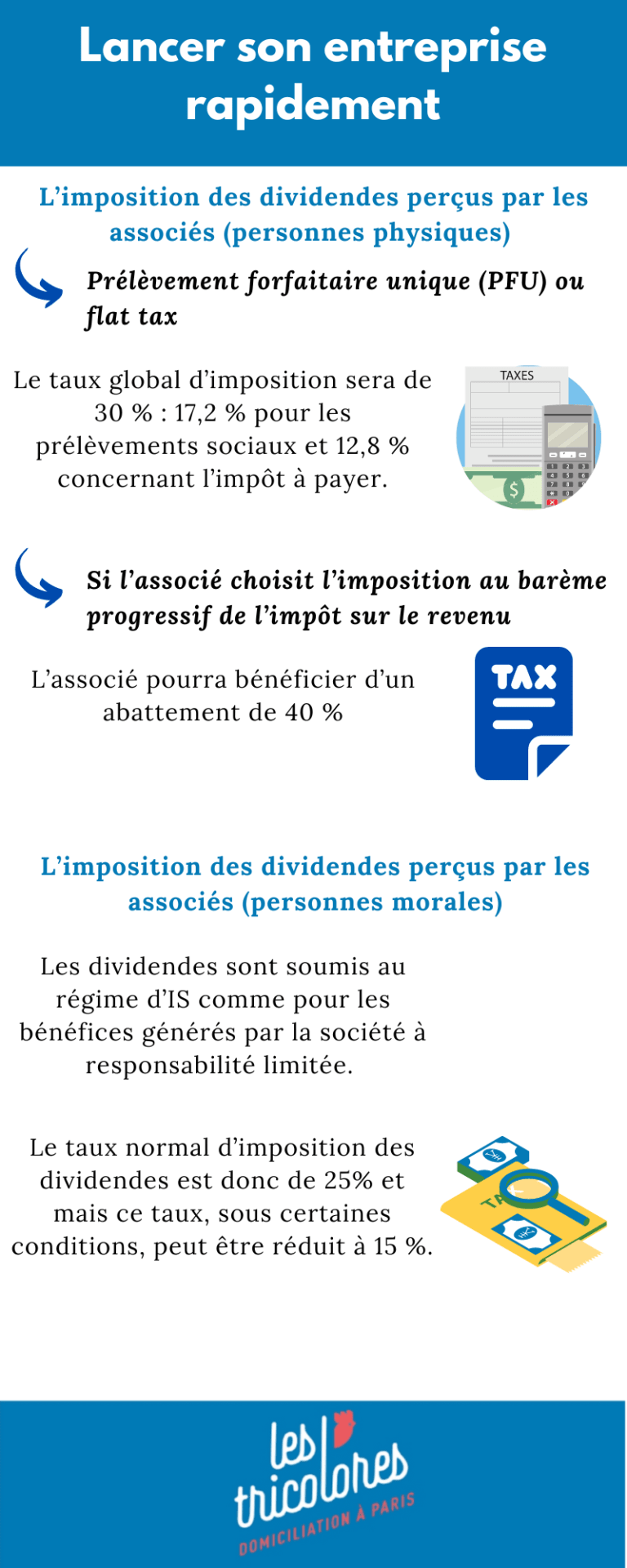 Fiscalité des dividendes de Sarl : les règles à savoir