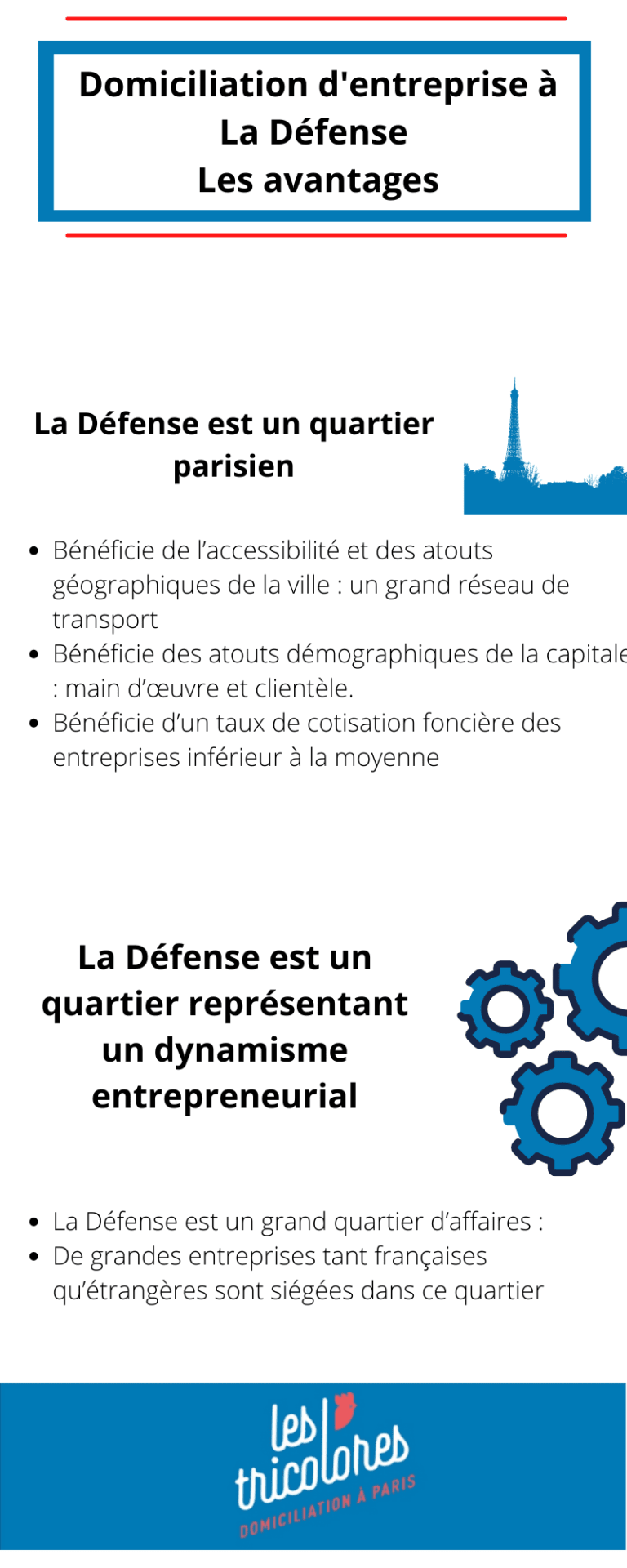 Quelles sont mes avantages pour domicilier une entreprise à La Défense Domiciliation d'entreprise à La Défense : les avantages