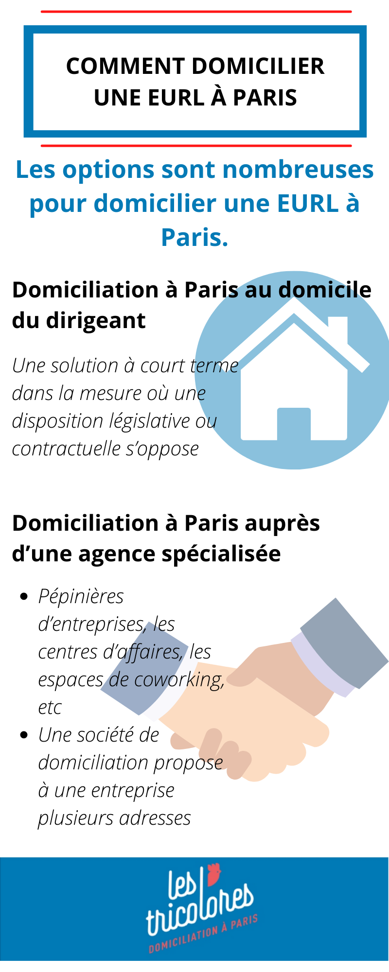 Comment domicilier une EURL à Paris