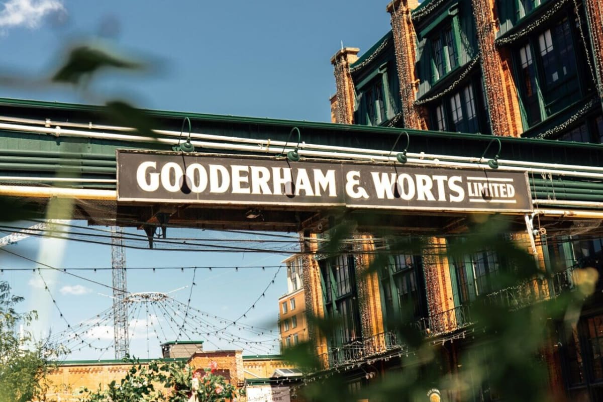 Gooderham Worts sign in Toronto