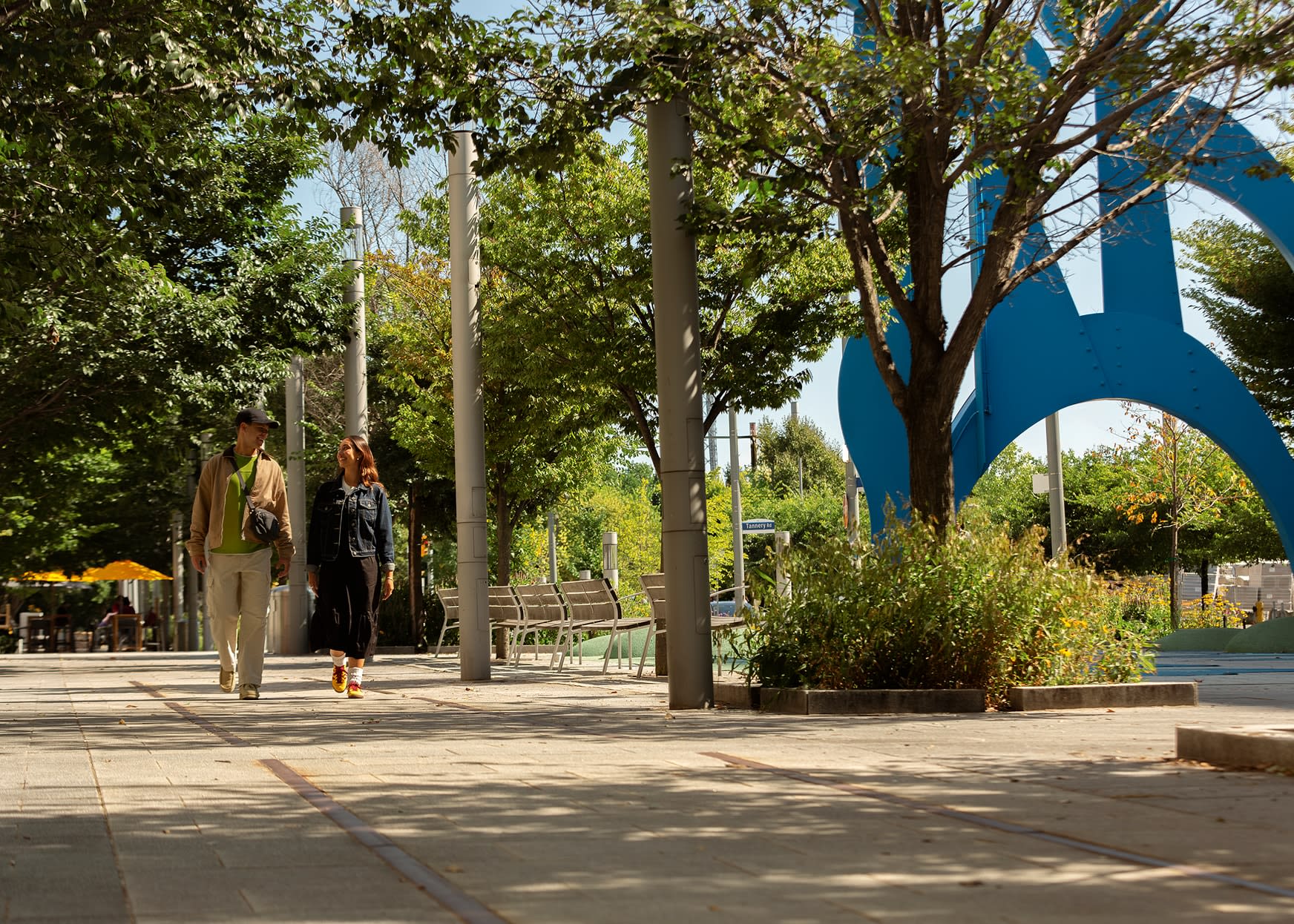 Toronto park path near Cherry House