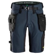 Snickers Flexiwork Shorts m.avtagb. lommer Navy/sort