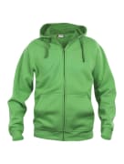 Clique Basic Hoody Full Zip Eplegrønn