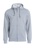 Clique Basic Hoody Full Zip Grå Melange