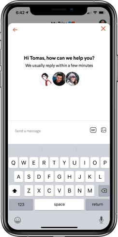 TripActions support on an iPhone