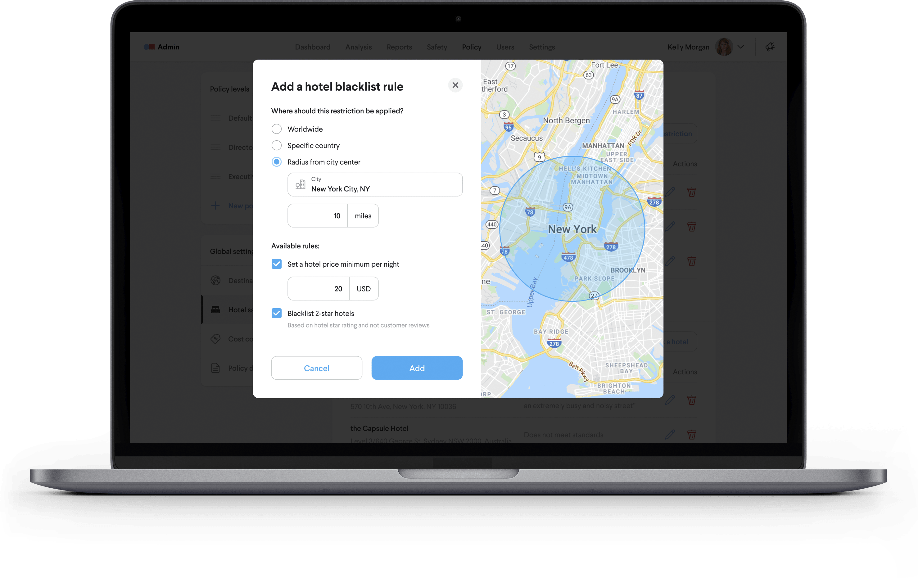 TripActions Risk Management - The TripActions product application provides real-time travel alerts that may impact your employees