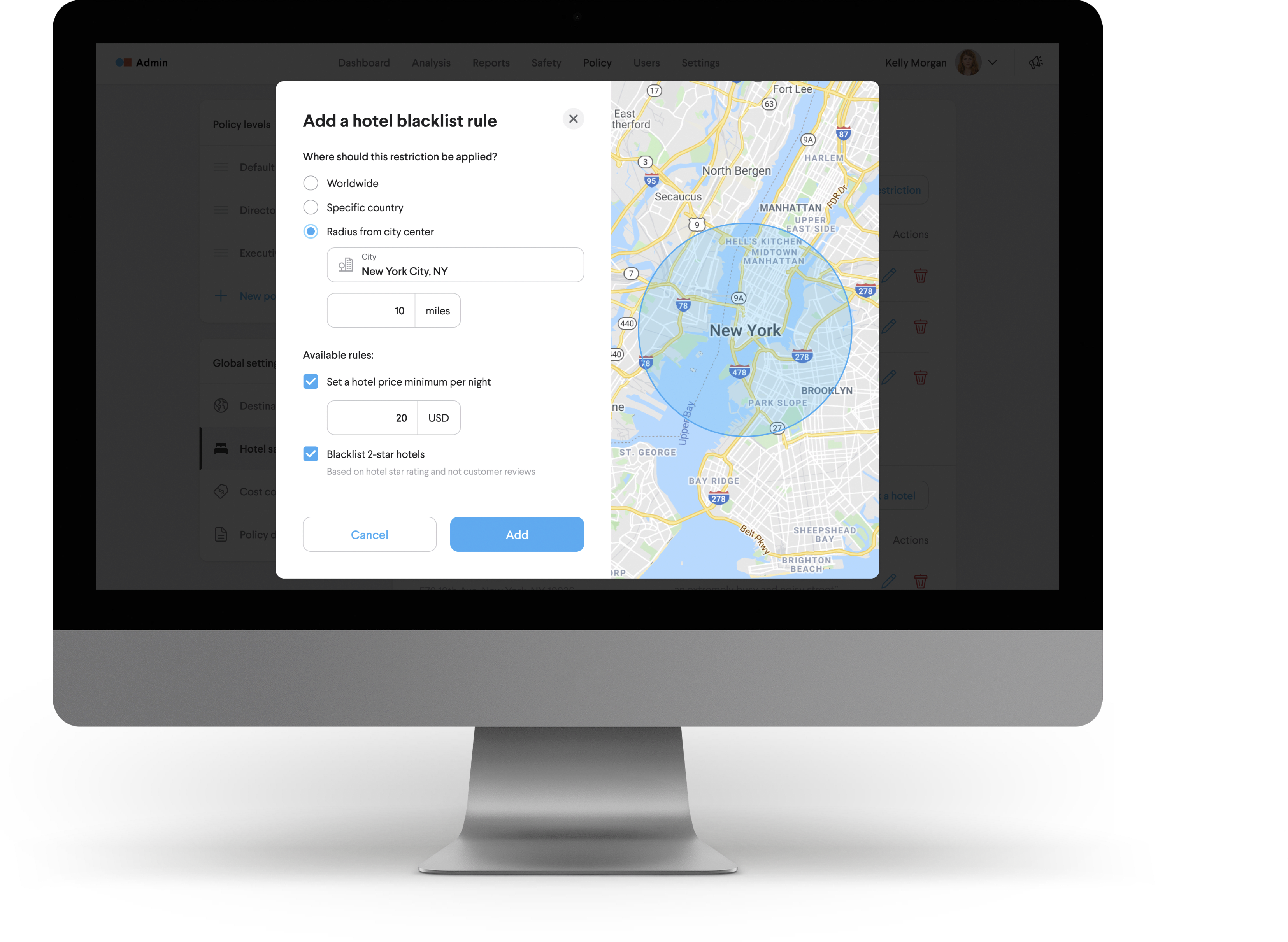 TripActions Crisis/Risk Managers - The TripActions product app provides a new coronavirus report dashboard