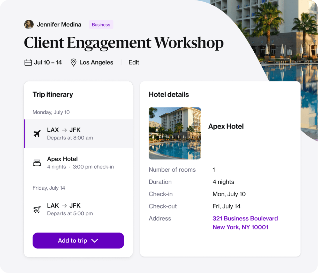 Travel Feature - Professional Services