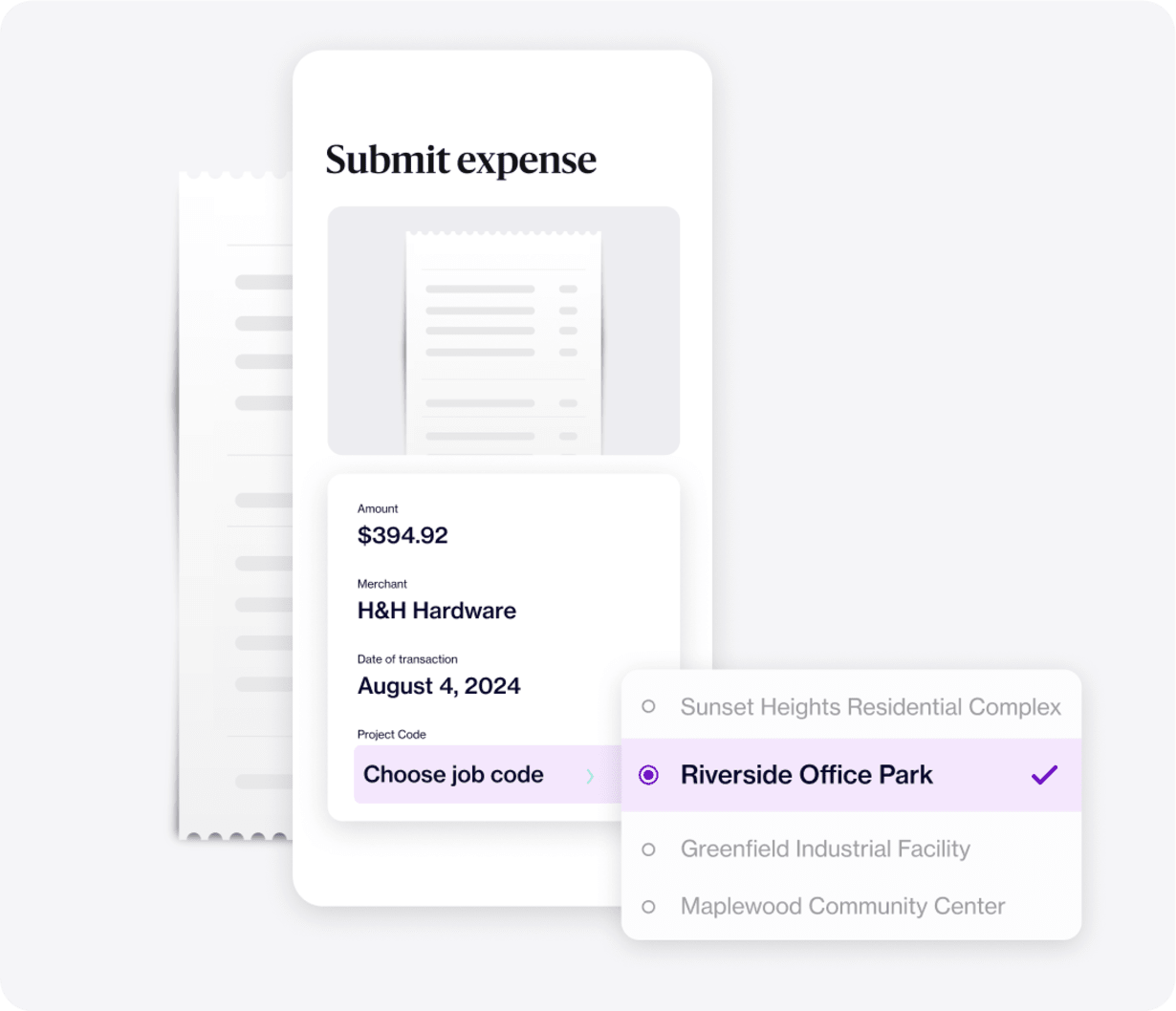 Expense Feature - Real Estate and Construction