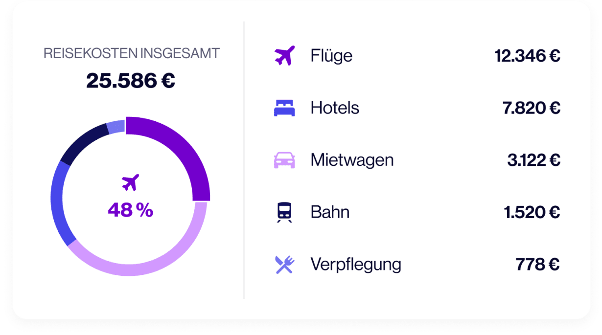 Reisekostenübersicht in Navan