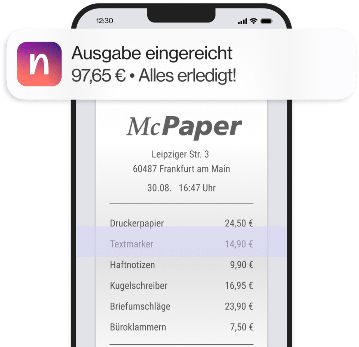 Ausgabe über Navan einreichen