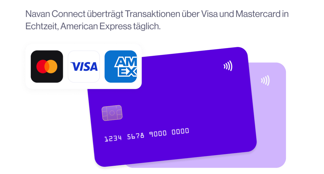 Navan Connect für Firmenkarten von Mastercard, Visa und American Express