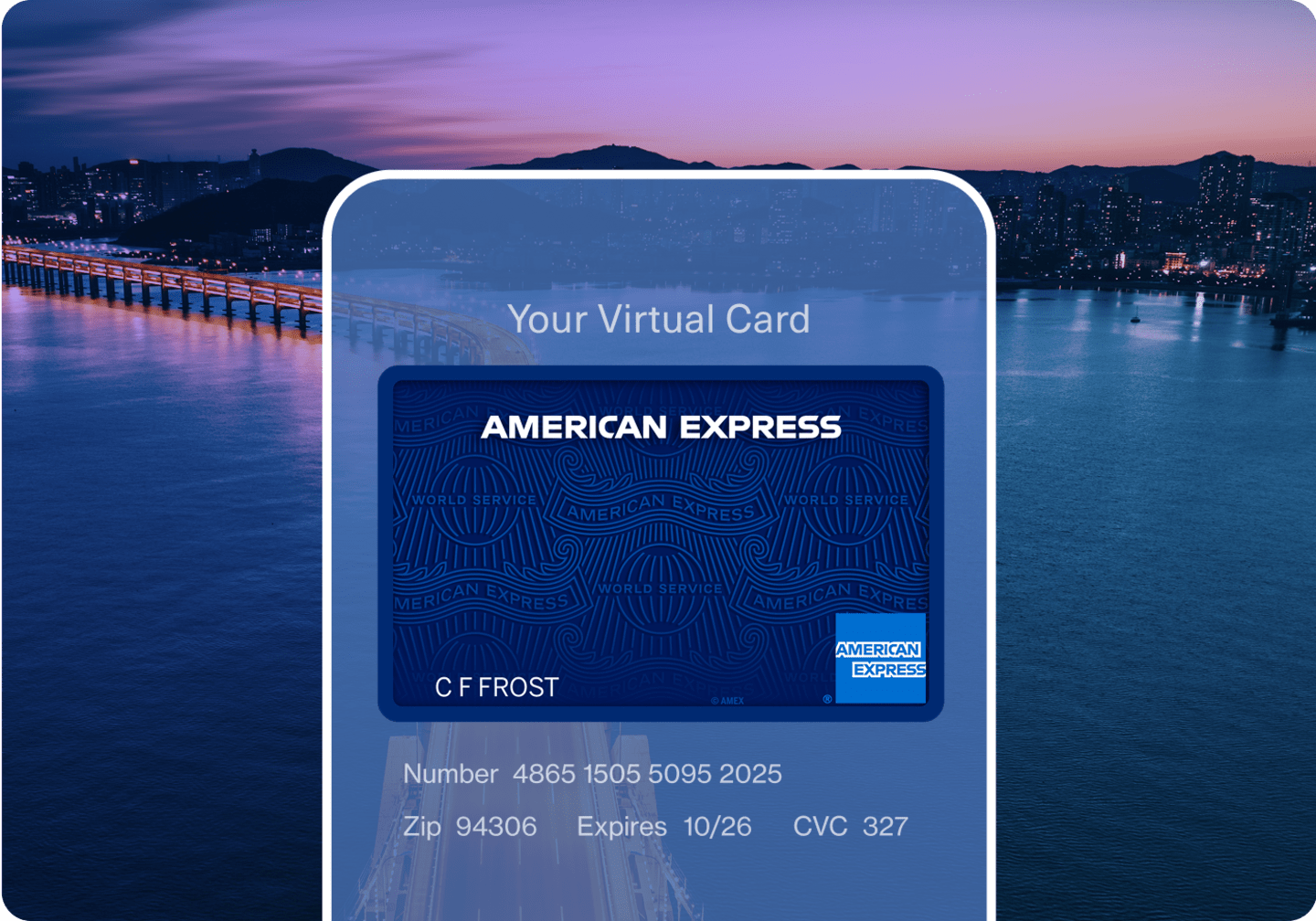 Navan integration with American Express
