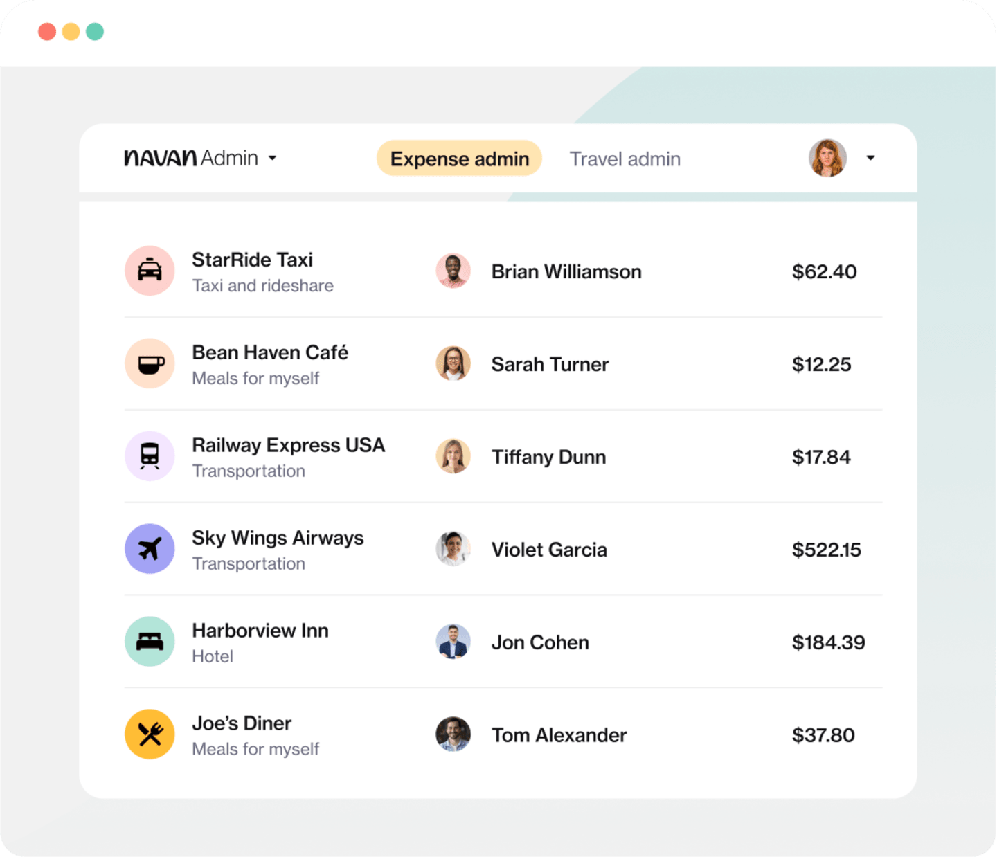 Accounting Teams - Expense Table