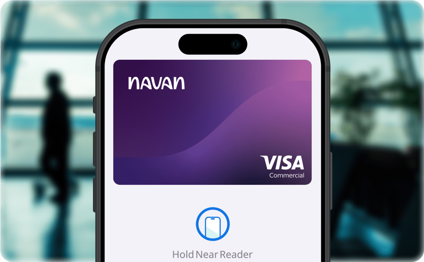 Navan Apple Pay Hero - Navan Card on Phone