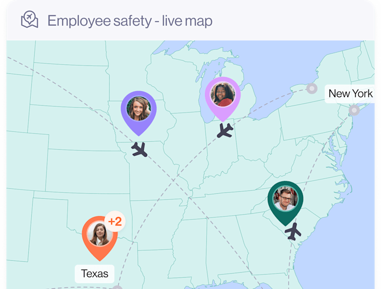Control every travel scenario  - policy page map (desktop)