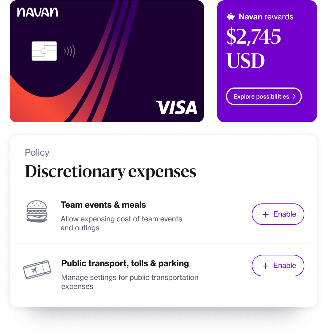 Navan combines smart corporate credit cards, spend management, and travel in one easy-to-use platform that saves small businesses time and money.