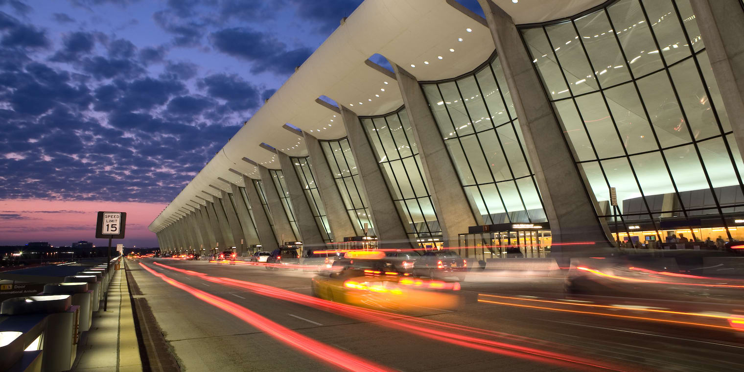 Maximizing ROI on Business Travel - airport at dusk