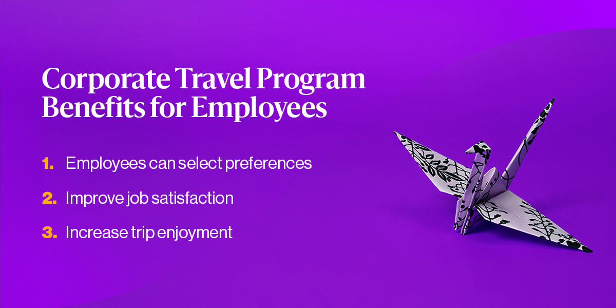 corporate travel program benefits for employees