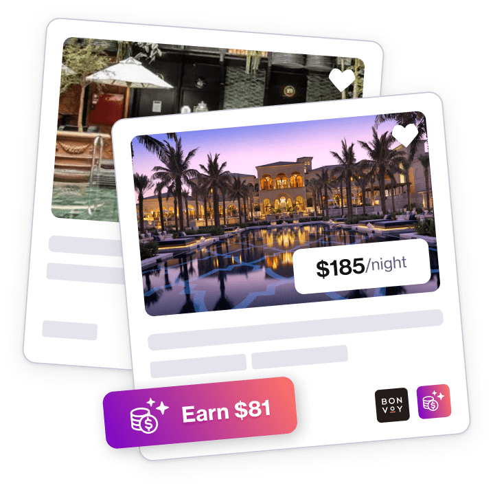 Navan Rewards - Preview of hotel earn