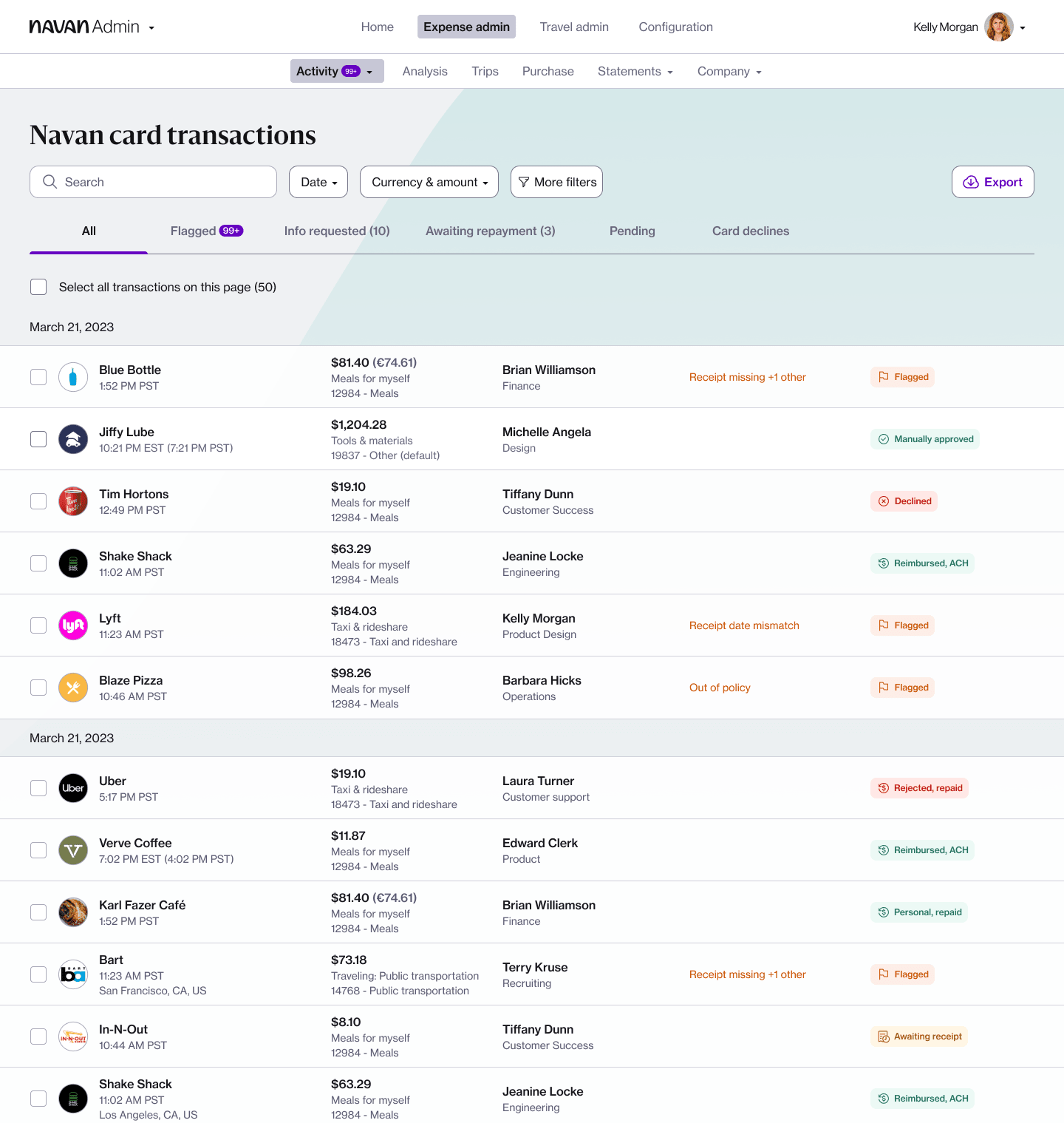 Revamped Activity List