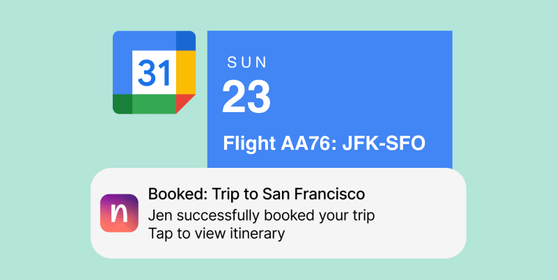 Booked trip to San Francisco