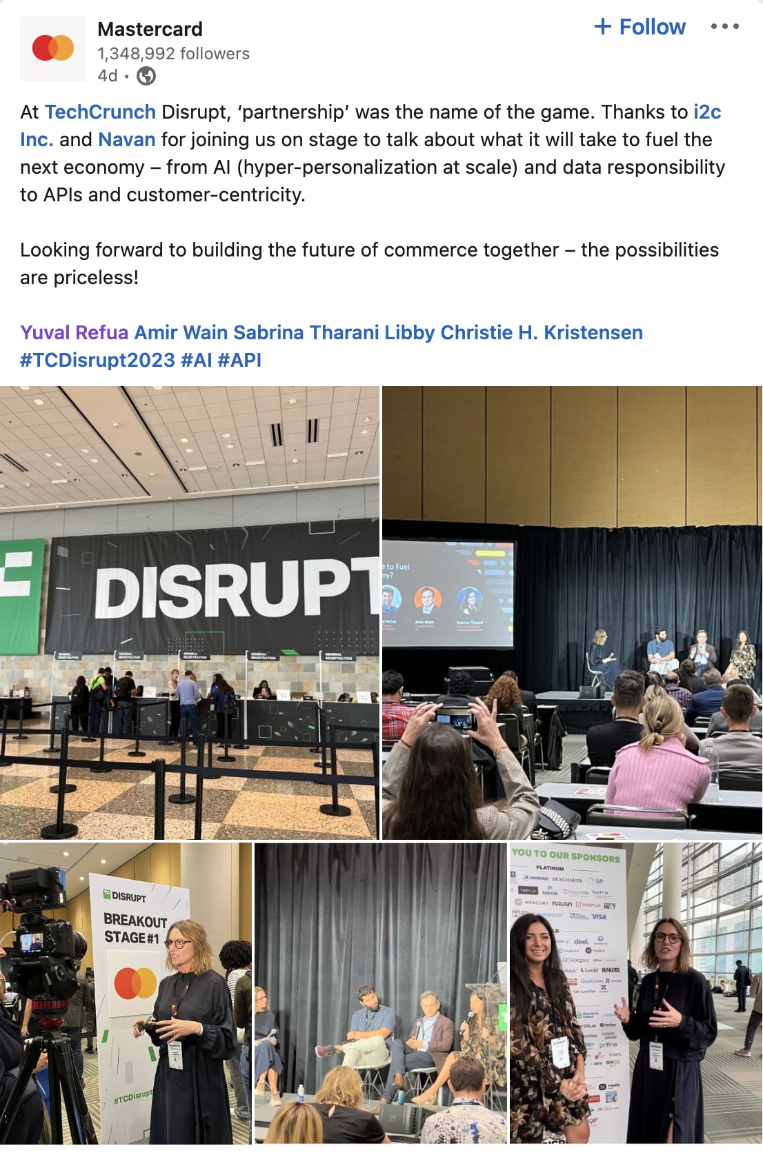 Navan Expense leaders speak at TechCrunch Disrupt 2023.