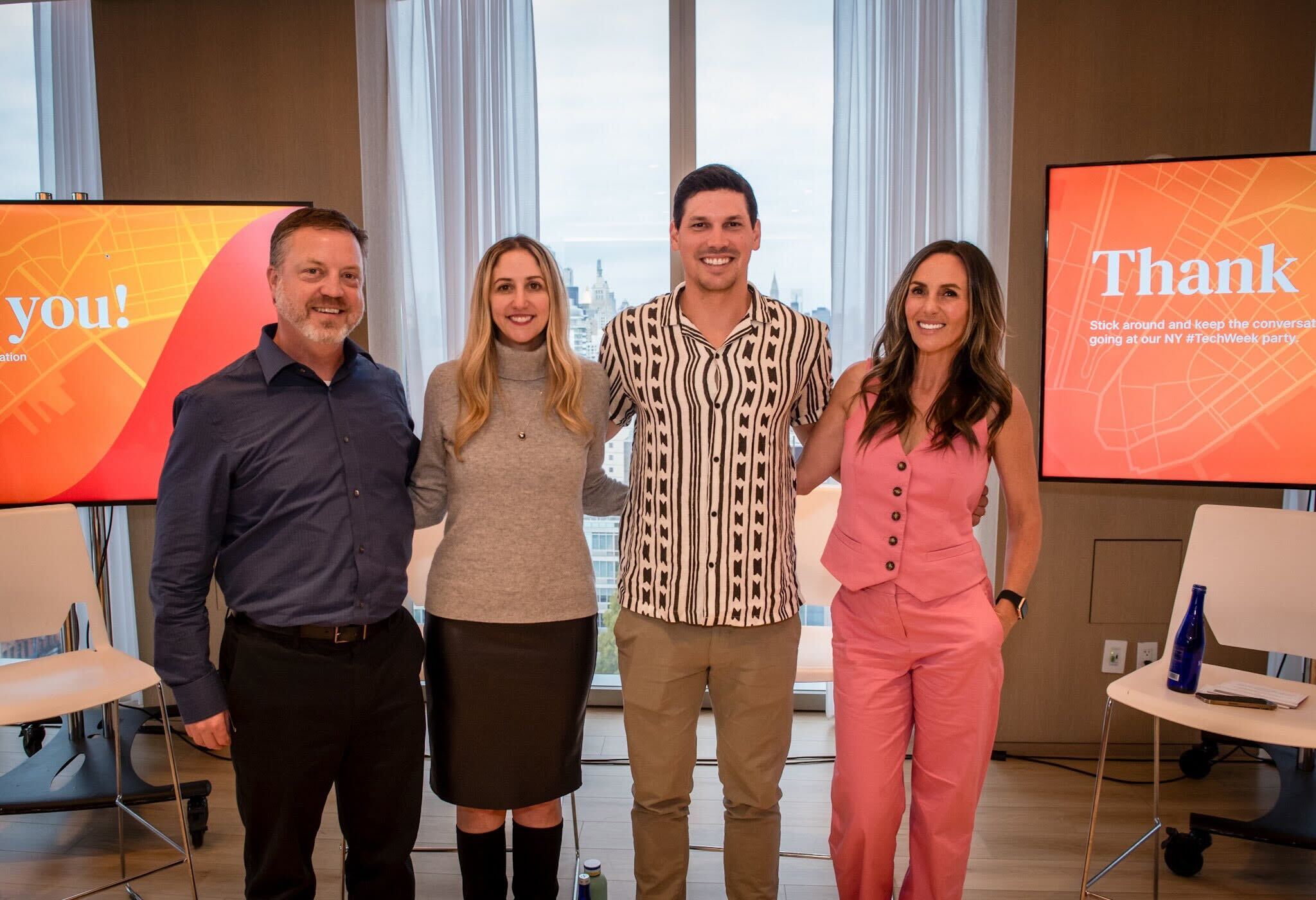 Navan Expense GM and EVP Michael Sindicich and Senior Director of Corporate Marketing Kelly Soderlund joined OpenAI’s Head of Sales, Aliisa Rosenthal, and Visa’s Senior Director Ryan Grabau Sr. at NY Tech Week.