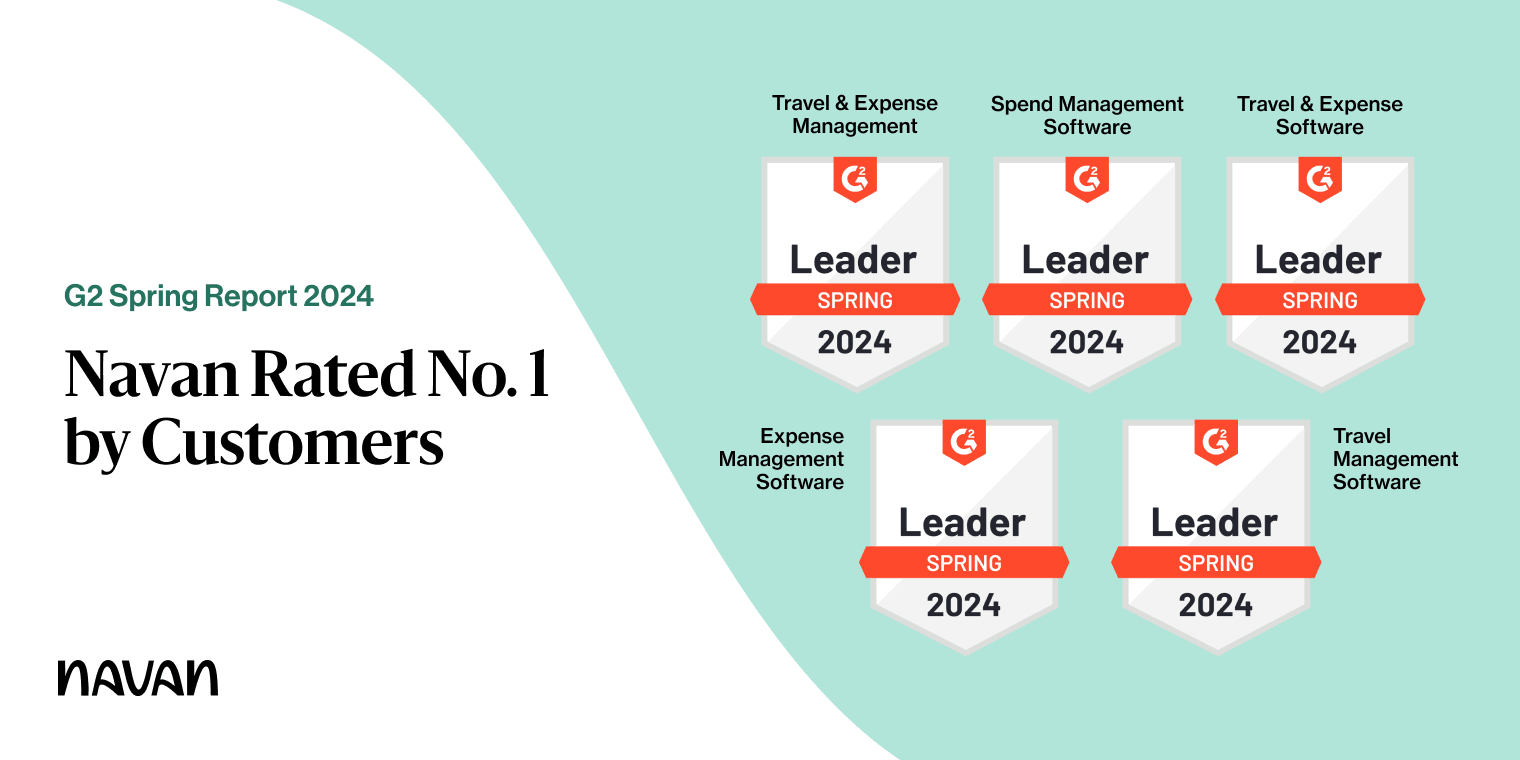 G2 Spring Report 2024 - Navan rated No. 1 by customers