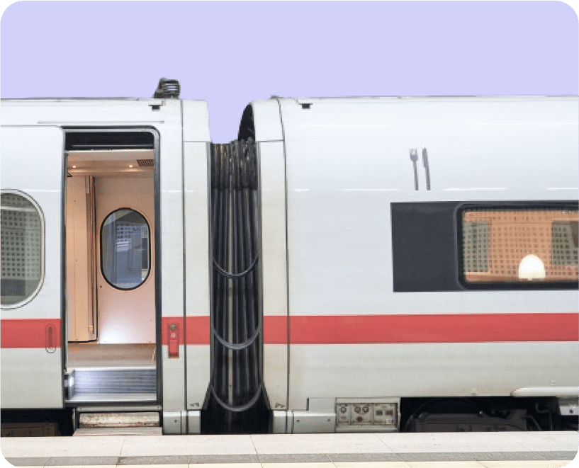 ICE der Deutschen Bahn, der nachhaltige Geschäftsreisen fördert
