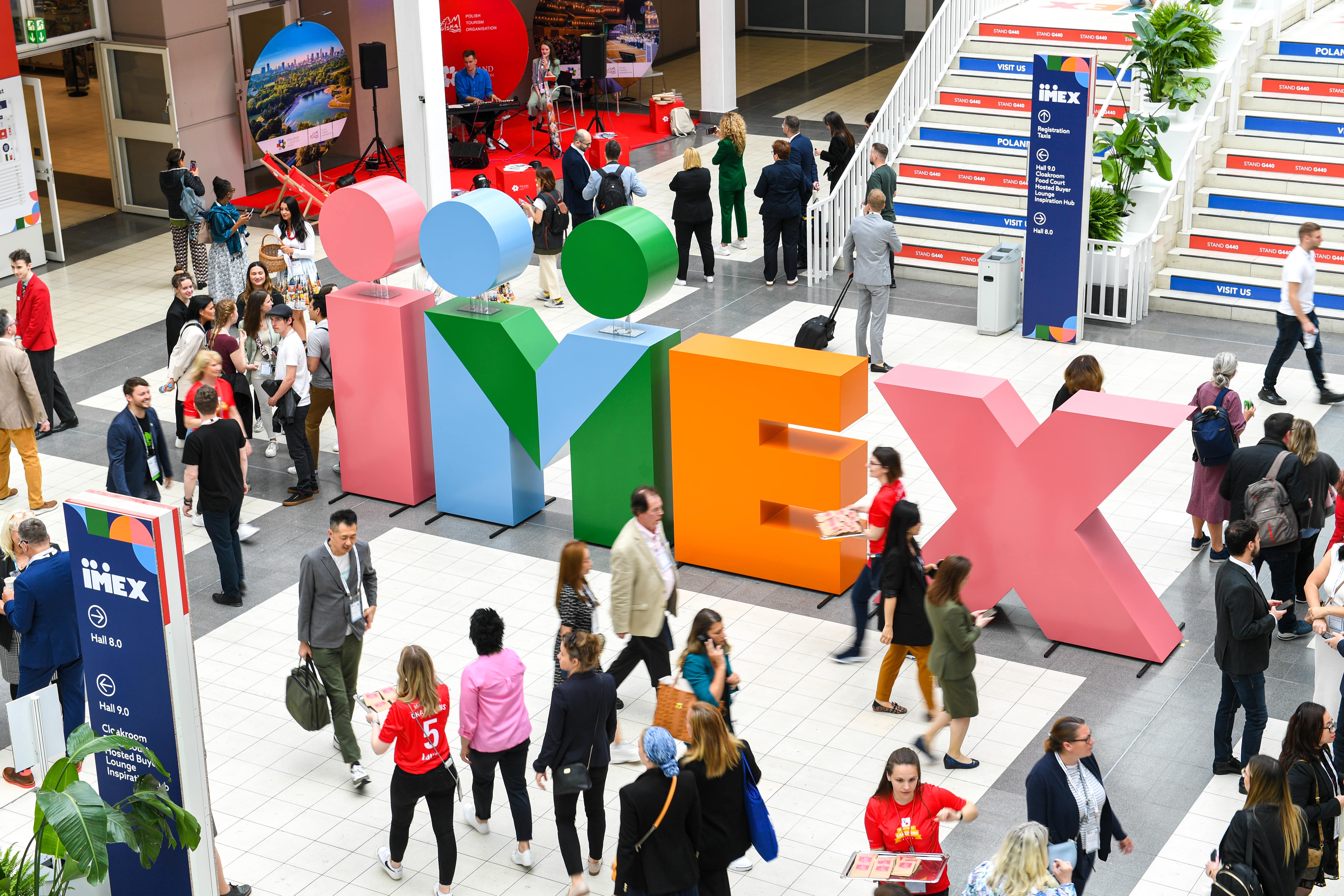 Bild von der IMEX Reisemesse 2024 in Frankfurt