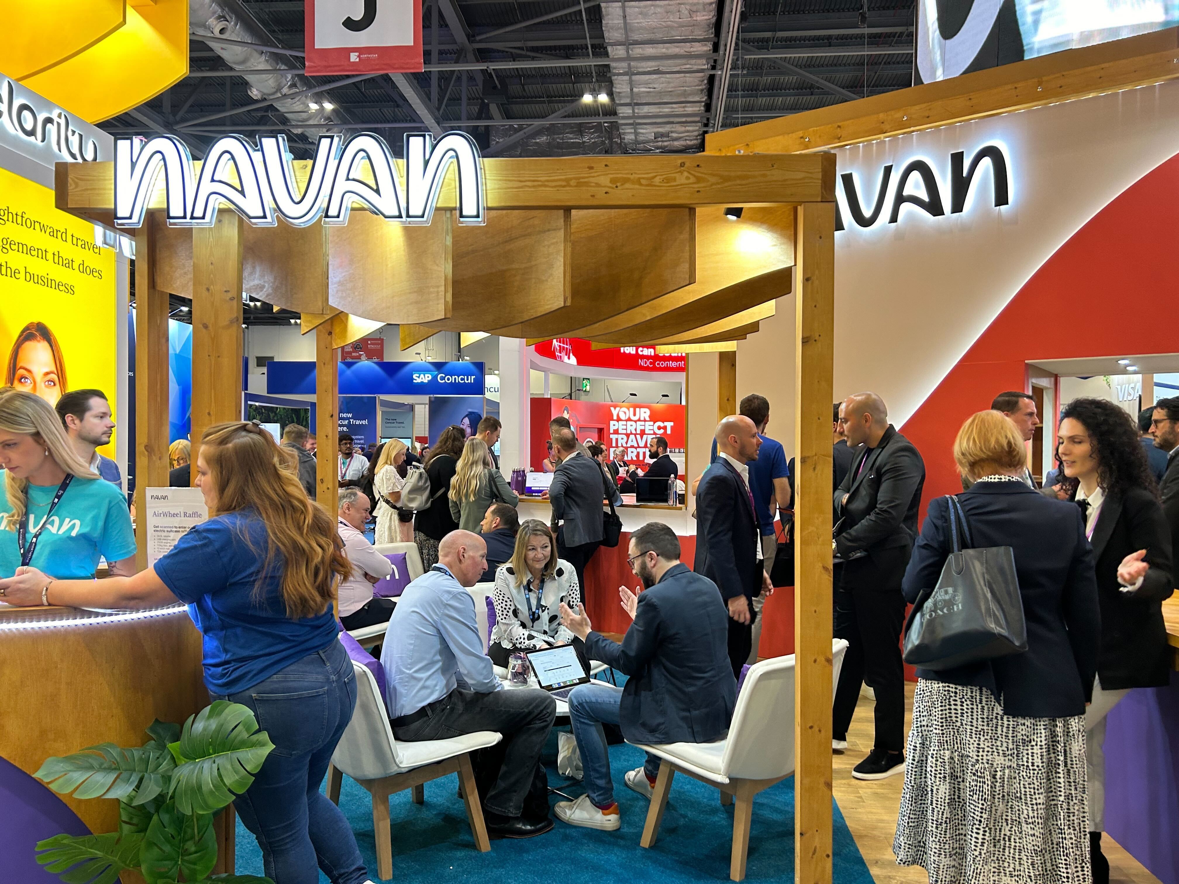 Navan at a business travel conference in 2024.
