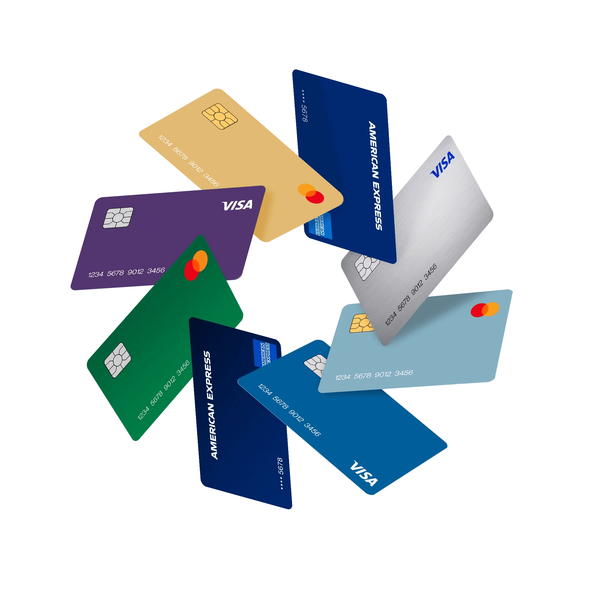 An assortment of Navan and partner cards
