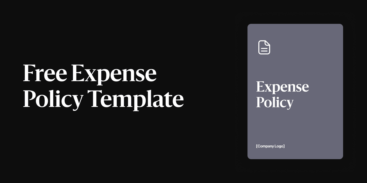 Free Corporate Expense Policy Template_No Button