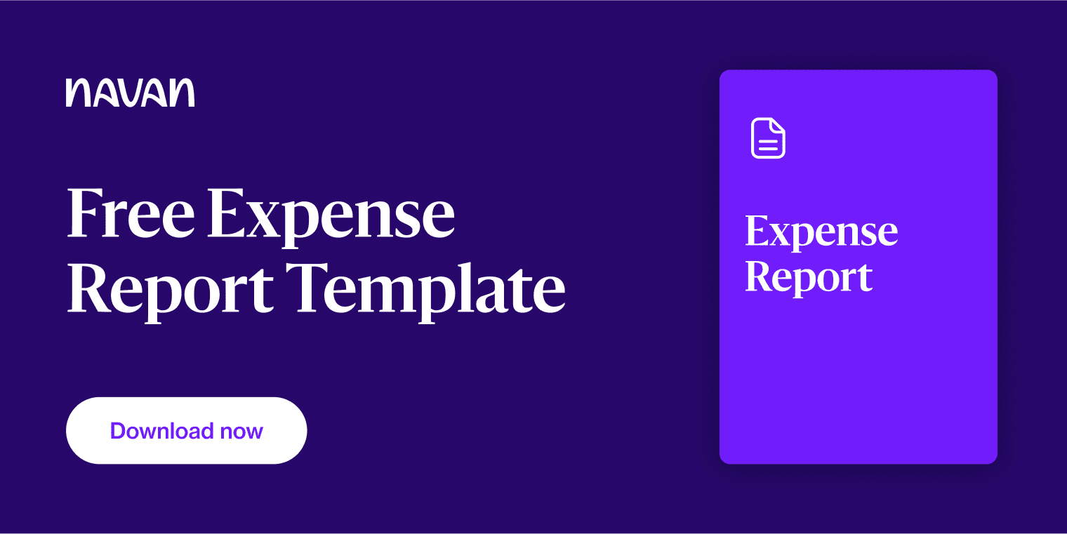 Blog CTA: Free Expense Report Template