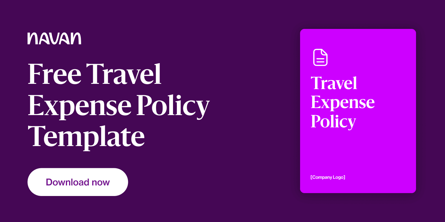 Blog CTA: Free Travel Expense Policy Template
