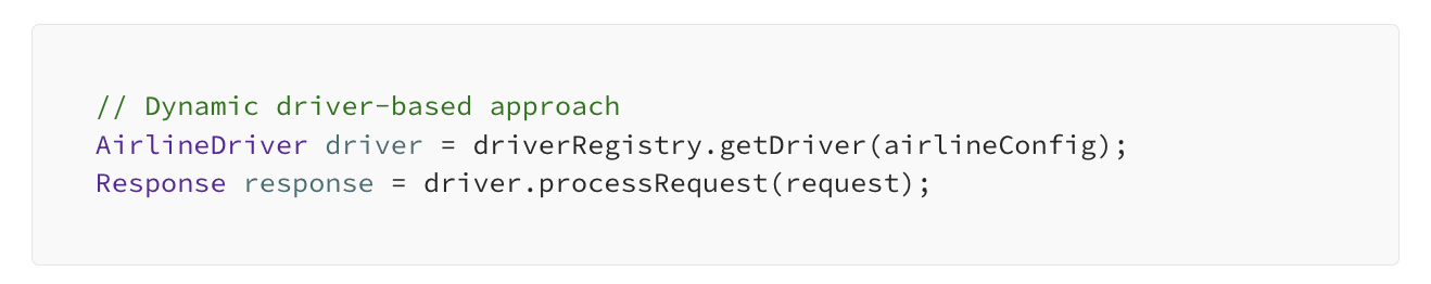 dynamic driver based approach