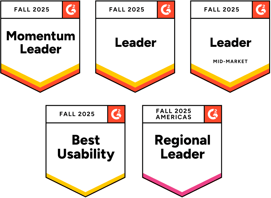 Badges G2 2025 Leaders