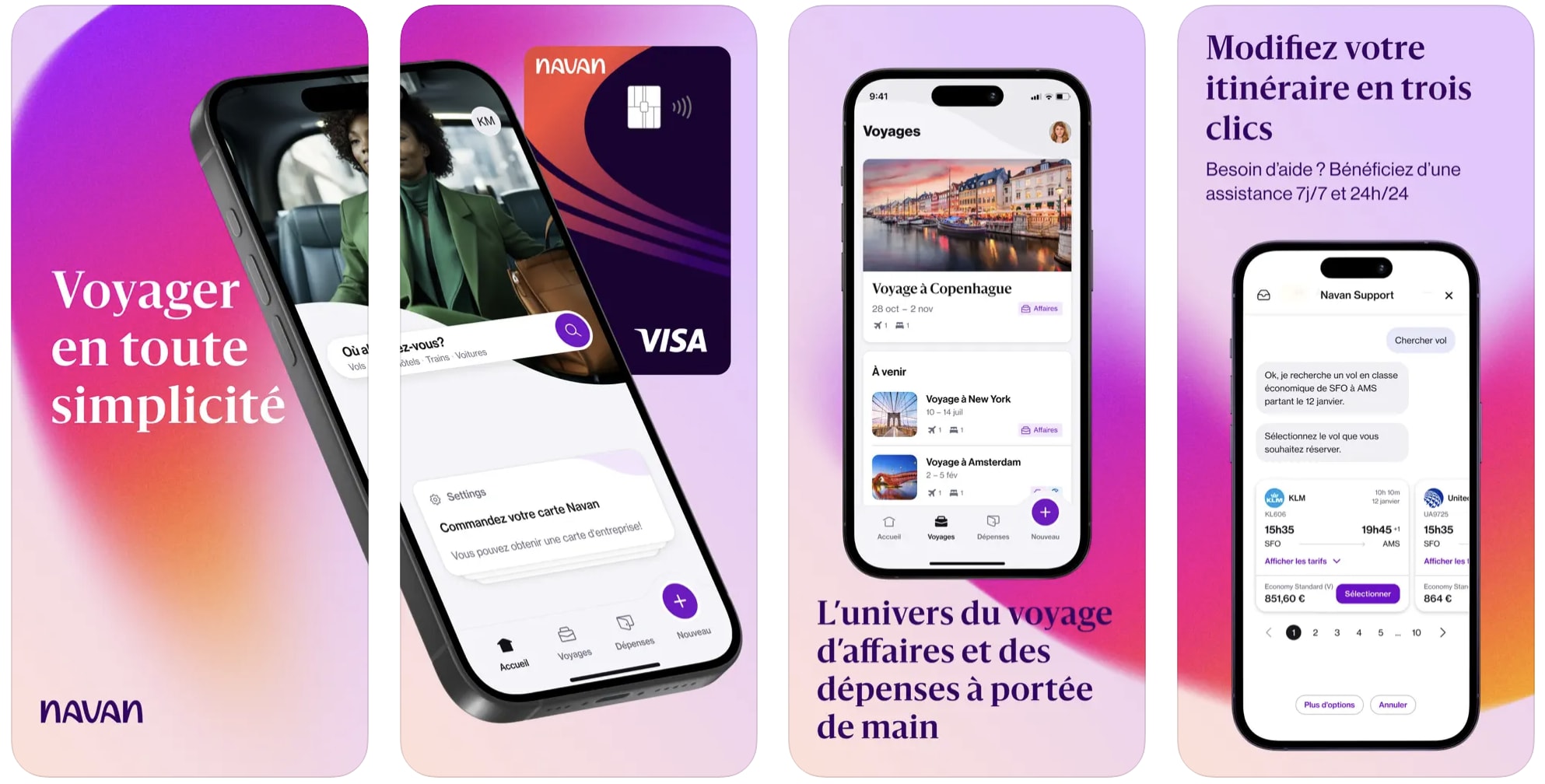 Interface mobile Navan