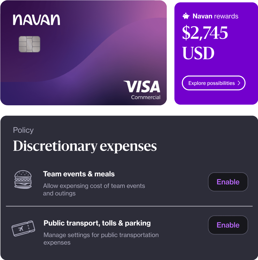 Corporate card expenses