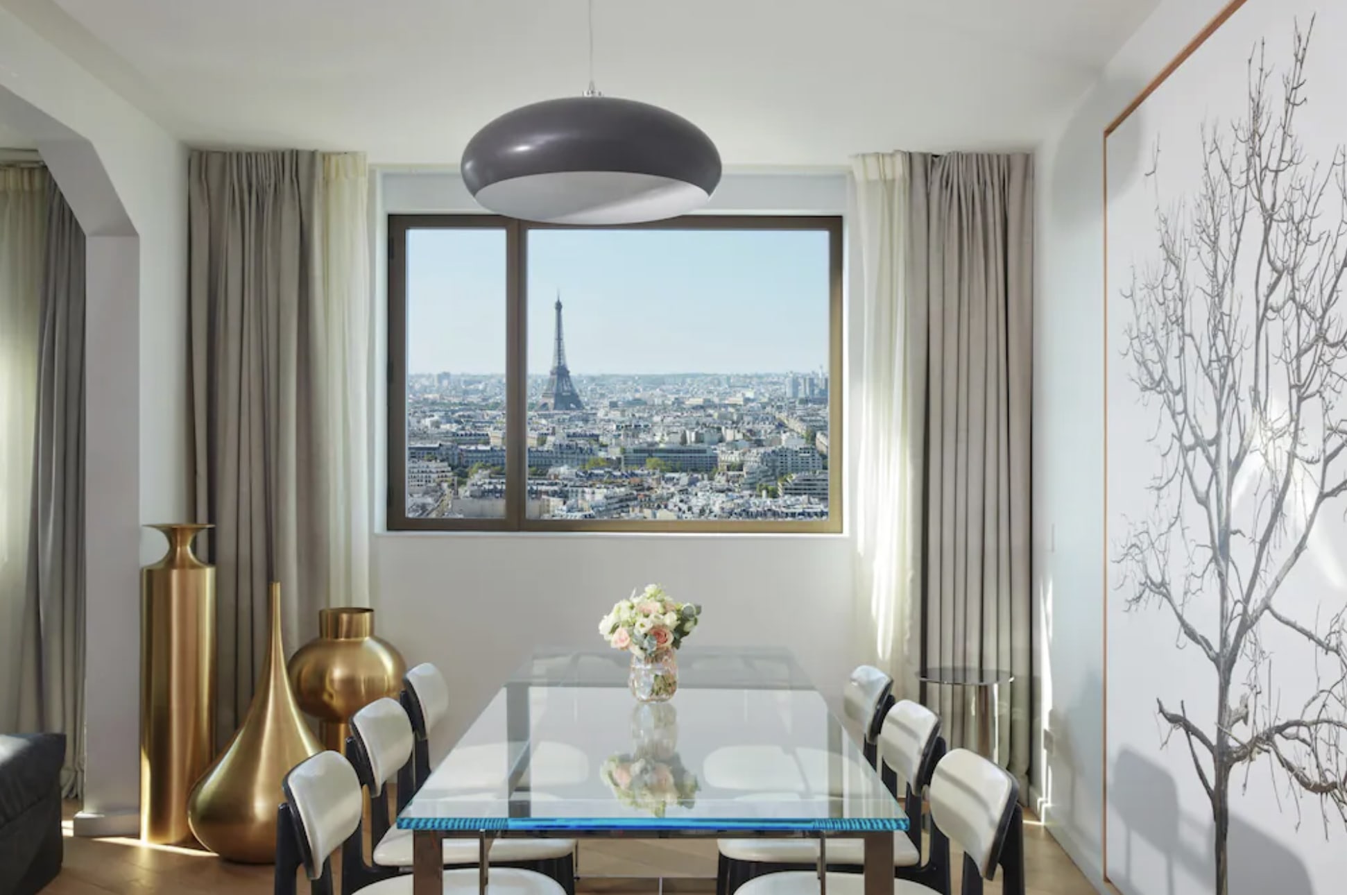 Vue de Paris depuis un hôtel à proximité du Palais des Congrès