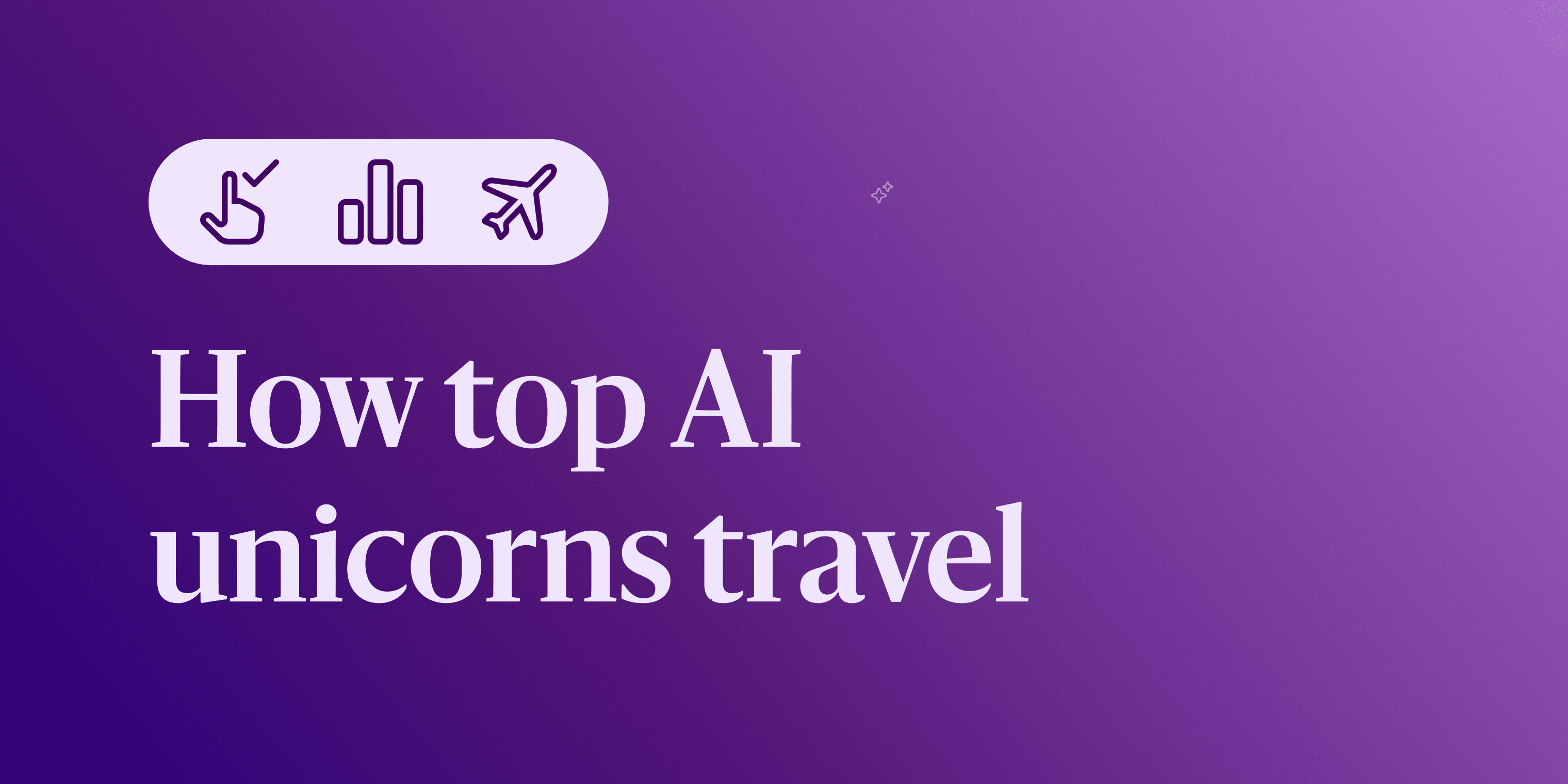 How top AI unicorns travel