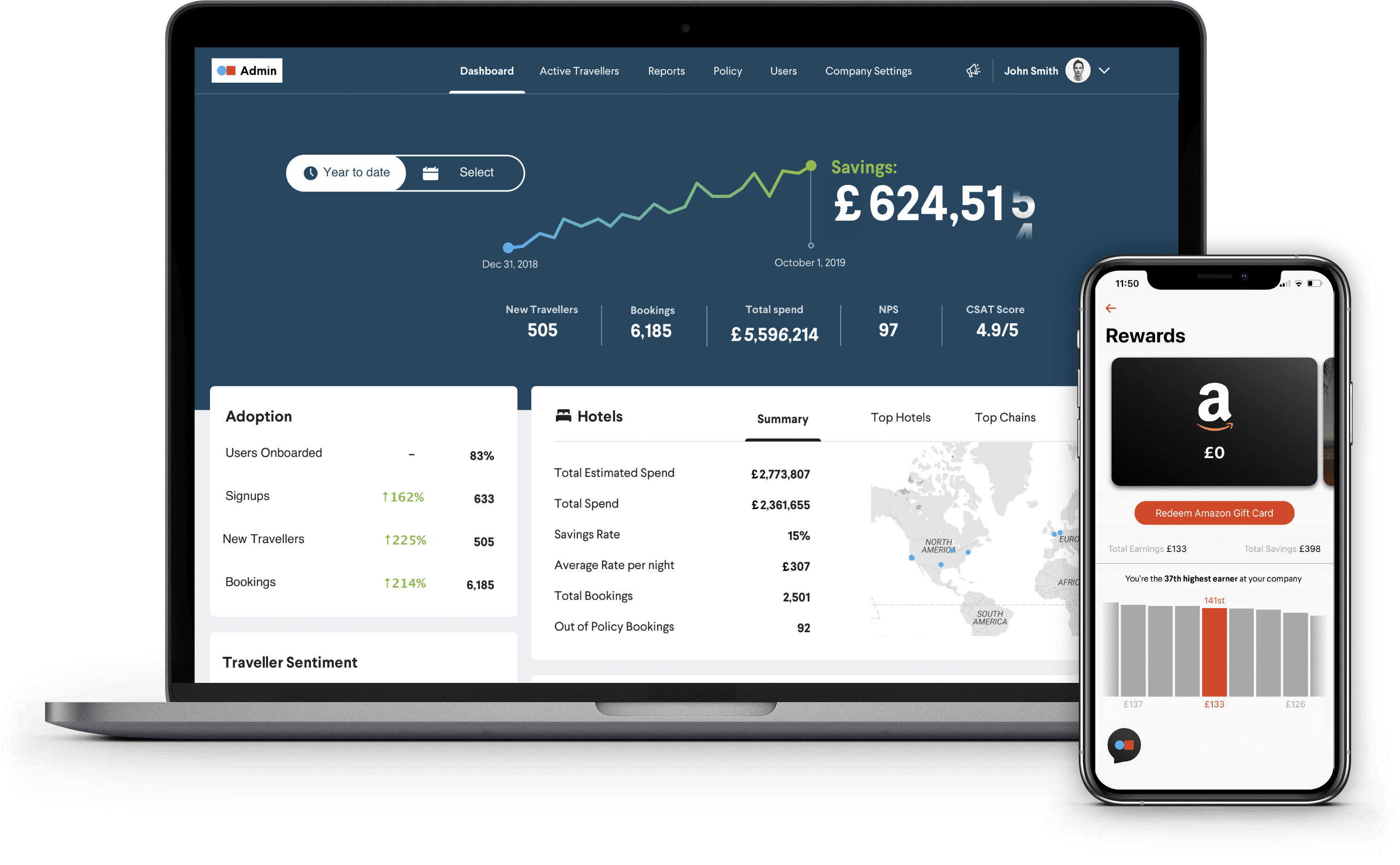 TripActions Customer - Procore using the TripActions Platform