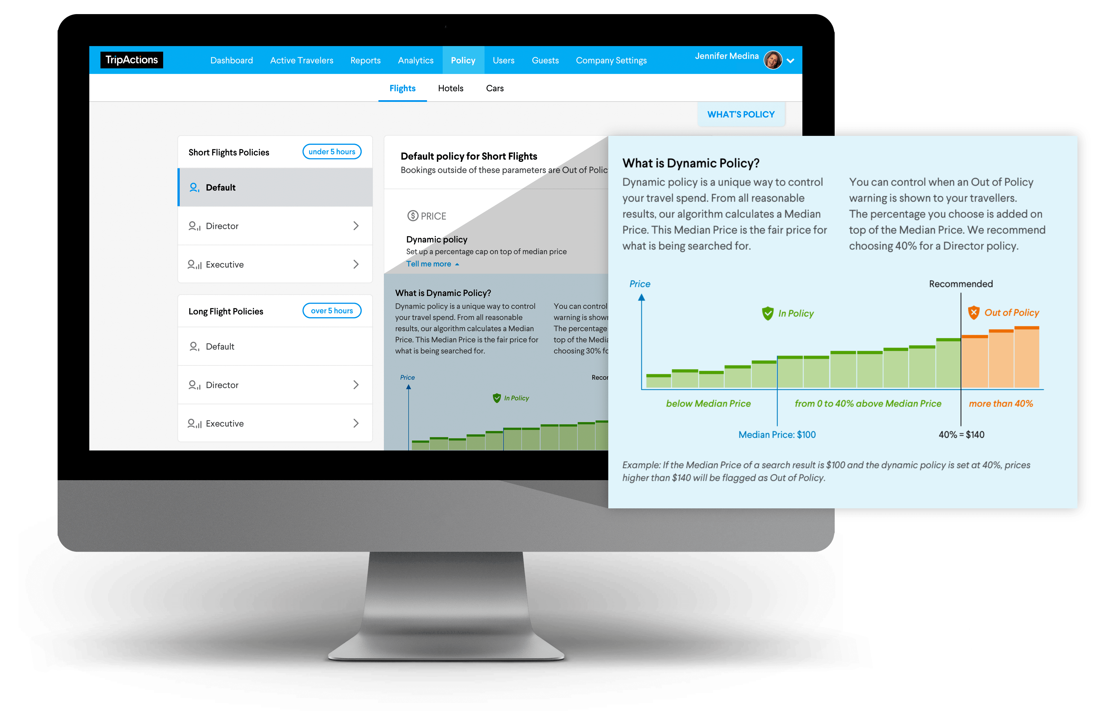 Why TripActions Product Screenshot - Easy and fast travel program setup
