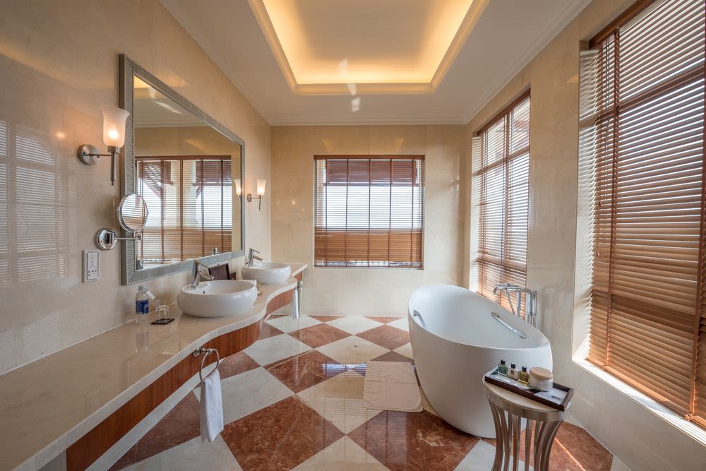 깔끔하고 깨끗한 욕실.