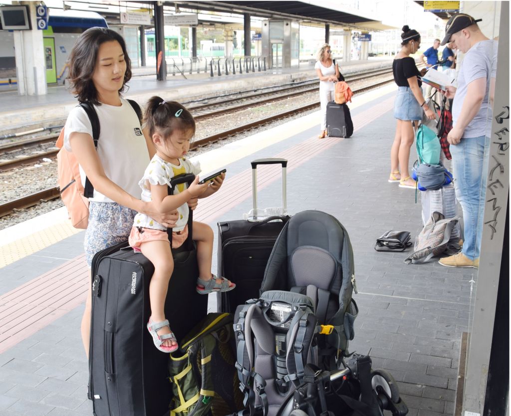 여행 중임. 절대 피난 가는 것 아님